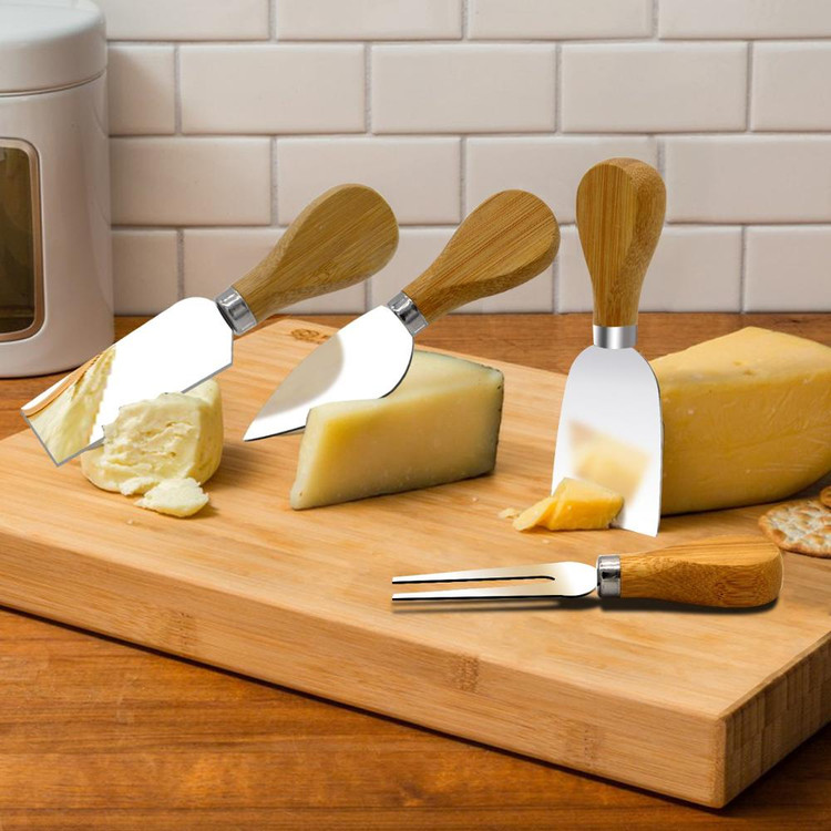 ست صبحانه خوری دسته چوبی